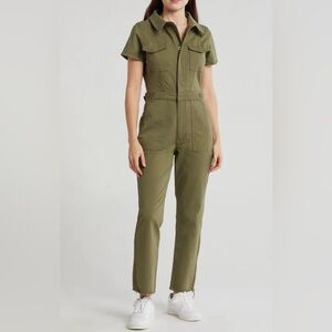 NWT Good American Fit for Success Straight Leg Denim Jumpsuit